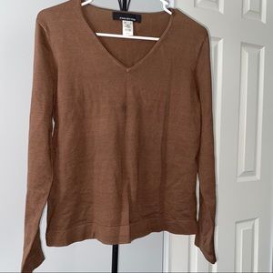 Jones New York SILK s small metallic sweater top